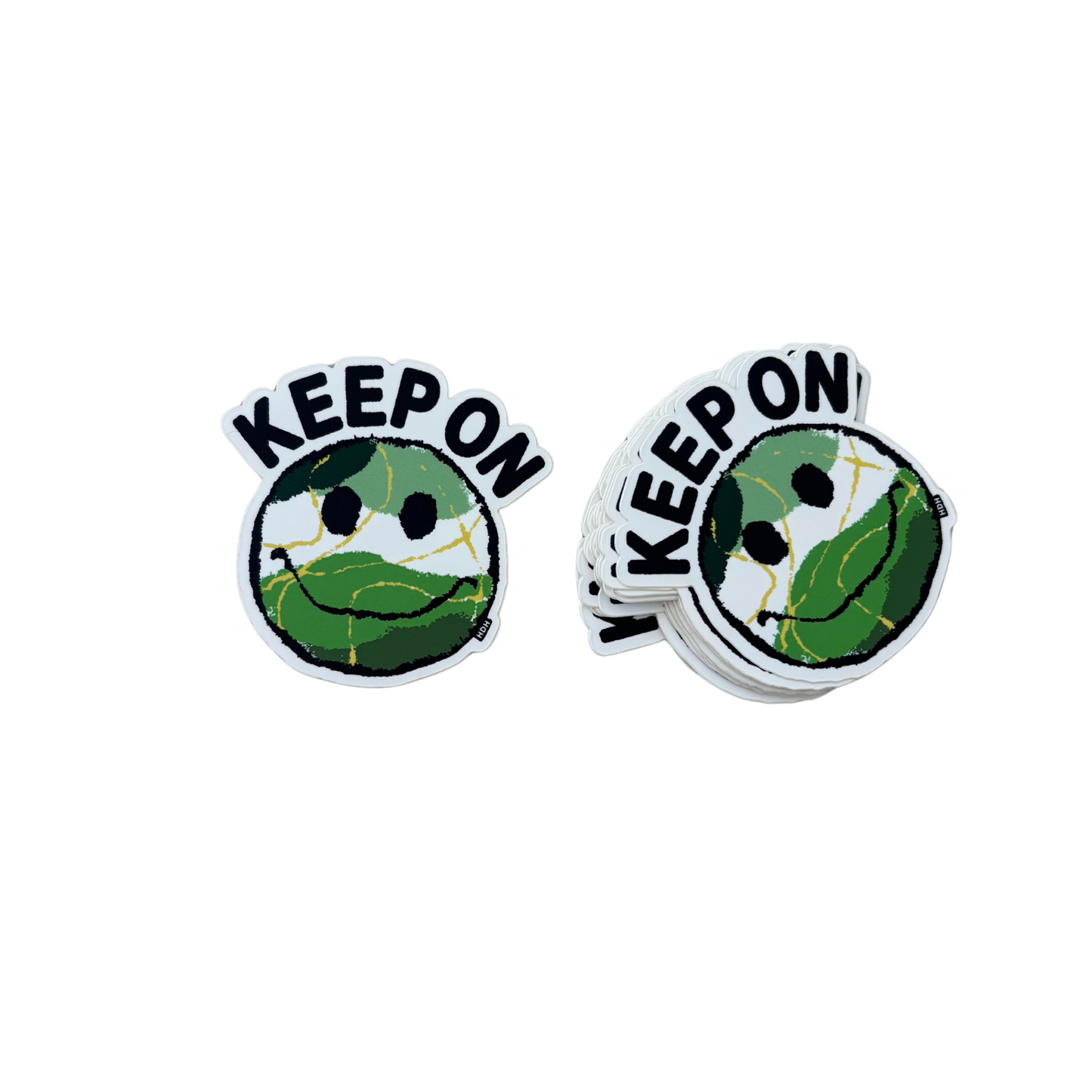 Keep On Smiley Face Sticker Pack