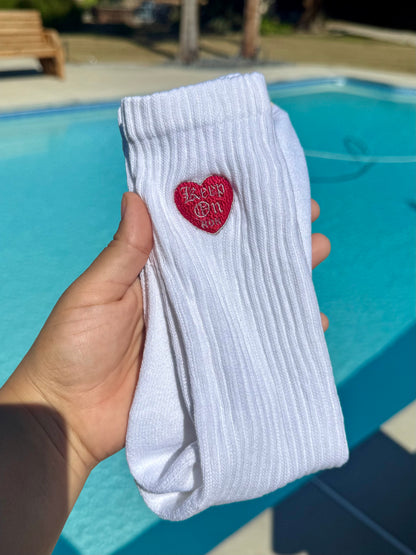 Keep On Embroidered Socks