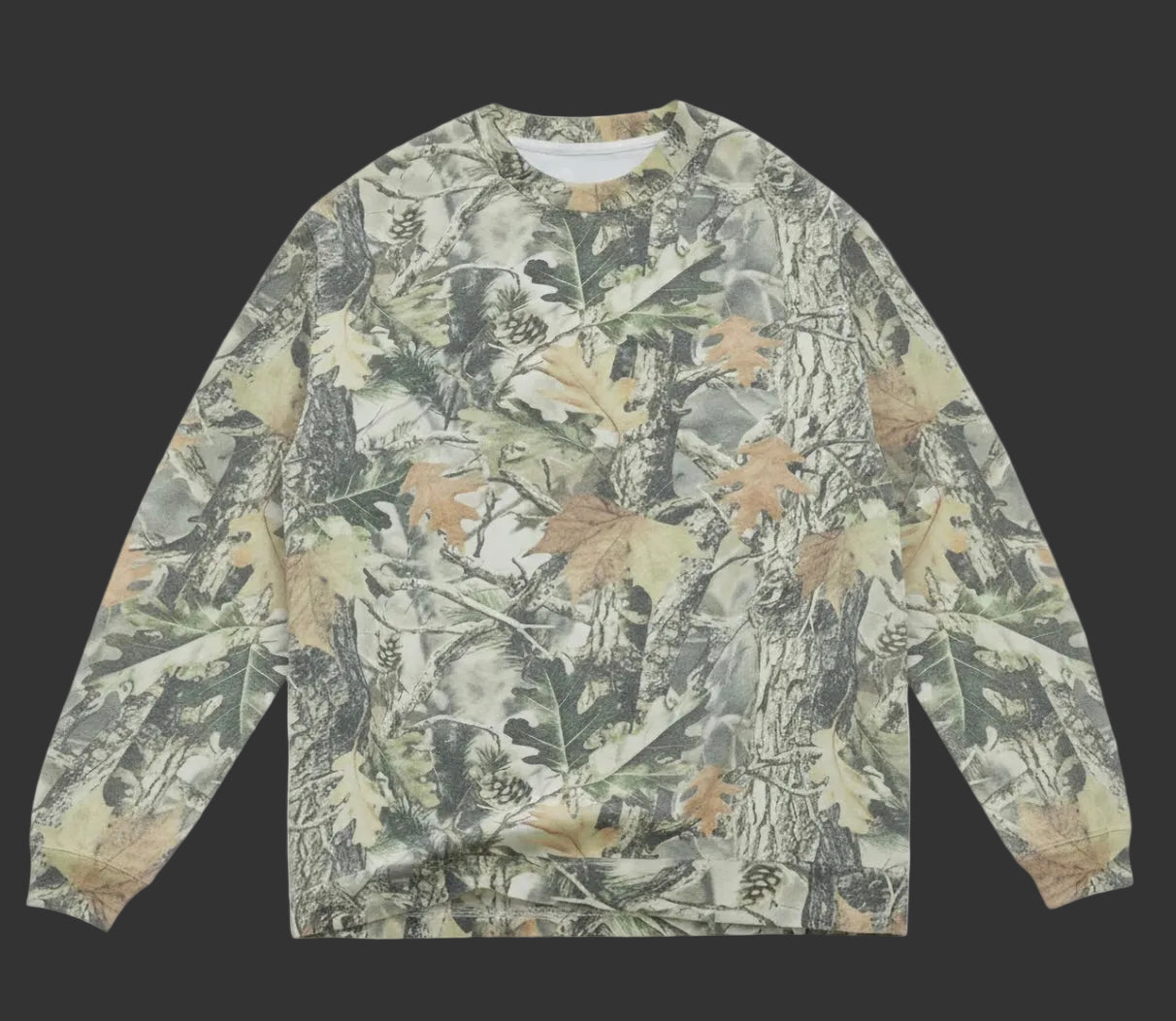 One Day at a Time- Vintage Wood Camo Long Sleeve