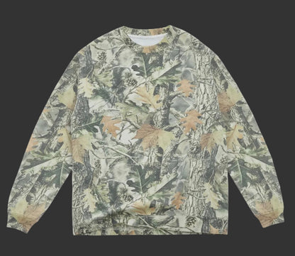 One Day at a Time- Vintage Wood Camo Long Sleeve