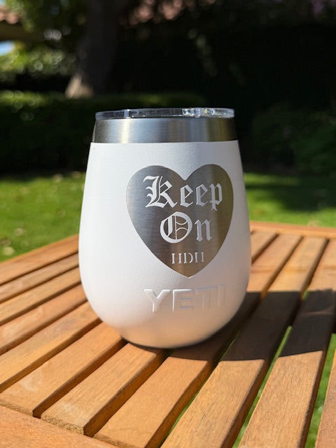 Keep On - Yeti Wine Tumbler